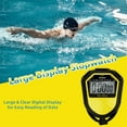 thumbnail image 3 of LJNYFDC Waterproof Daily Use Stopwatch Waterproof Digital Stopwatch Timer Lightweight Digital Display Timer for Sports Coaches Swimming Running Training, 3 of 6