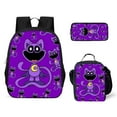 thumbnail image 1 of Smiling Critters School Bag Three-Piece Set Cartoon Backpack Shoulder Bag Pencil Bag Smiling Little Animals, 1 of 2