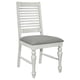 thumbnail image 3 of Aventino Madera Comedor Silla Auxiliar Vintage Blanco( Juego de 2), 3 of 3