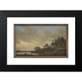thumbnail image 2 of Jan van Goyen 14x11 Black Modern Framed Museum Art Print Titled - River Scene with the ‘Swan’ Tavern (1646), 2 of 5