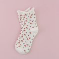 thumbnail image 1 of Calcetines de algodón bonitos de estilo coreano para primavera y verano, calcetines de longitud media con rizos y flores pequeñas para niños, calcetines de moda, 1 of 6