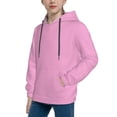 thumbnail image 2 of Lsque Pink Patten Youth Hoodie Sweatshirt Pullover with Kangaroo Pocket Boys and Girls Hoodie Warm Hoodie for Kids-Large, 2 of 6