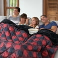 Coleman Outdoor and Indoor Red and Black Blanket for All Age, Cozy