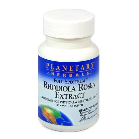 Planetary Herbals Full Spectrum Rhodiola Rosea Extract Tablets, 30 (Best Rhodiola Rosea Extract)