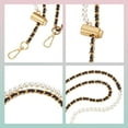 thumbnail image 3 of Adjustable Purse Chain Straps 27.95-48.42 Inch Metal Adjustable Shoulder Bag Chain Replacement PU Leather Crossbody Chain Strap Golden, 3 of 7