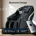 thumbnail image 6 of BOSSCARE Full Body Shiatsu Recliner Massage Chair Zero Gravity with USB Port and App, Black, 6 of 11