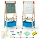 thumbnail image 1 of Costway Caballete de Arte para Niños, Caballete de Doble Lado con Altura Ajustable, Pizarra Negra/Pizarra Blanca, Rollo de Papel, Imanes de Letras y Números, Caballete de Madera para Niños Pequeños, 1 of 3
