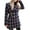 Blue, variant on Enjoytime Women's Coats Patchwork Long Sleeve Standing Collar Casual Outerwear Fashion Warm Fall Winter Jackets Black M