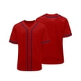 thumbnail image 6 of hengsof Kids Baseball Jersey Solid Button Down Shirts Sports Uniform for Boy Girl Softball Jersey Hip Hop Short Sleeve, 6 of 7
