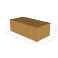 thumbnail image 3 of 24x12x8 Kraft Brown Corrugated Shipping Boxes, 32 ECT Single-Wall, Qty 5, 3 of 3