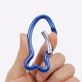 thumbnail image 4 of WHAMVOX 5 Pcs Outdoor Carabiner Outdoor Safety Buckle 6.00X3.20X0.50CM Blue, 4 of 8