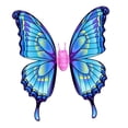 thumbnail image 2 of Alas de mariposa en movimiento, regalos de cumpleaños, alas de hada eléctricas de Pascua, alas de hada iluminadas Azul, 2 of 9