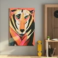 thumbnail image 4 of "Vibrant Majesty", Tiger Rendered on Gold Shagreen Wrapped Canvas Wall Art, sized 60"x40", 4 of 10