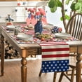 thumbnail image 6 of Sm:)e Watercolor Floral Poppy Eucalyptus 4th of July Placemats Set of 4,Seasonal Summer Washable Kitchen Dining,12 x 18 Inch, 6 of 7