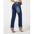 thumbnail image 4 of roswear Women’s Straight Leg Jeans Stretchy, 29.53" Inseam, Size 4-16, 4 of 6
