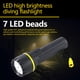 thumbnail image 4 of Ganfancp Linterna Led 7Led Linterna de Luz Fuerte Hogar Exterior Dormitorio Estudiante Ofertas Del Día Liquidación 1X7 Linterna Led Impermeable para El Hogar, 4 of 7