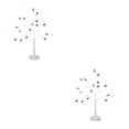 thumbnail image 2 of Yuarrent Luz de árbol elaborada con materiales para decoración de habitaciones, regalos, luces de árbol de de plástico, árboles tipo 2, Tipo 2 blanco cálido 2Conjunto, 2 of 6