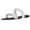 Black, variant on JikouIivo Women's Sandals Flip Flops Beach Slippers Summer Pearl Flat Shoes Slippers for Women Clearance