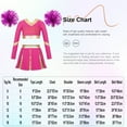 thumbnail image 5 of Aislor Kids Girls Cheerleading Uniform Cheer Outfits Metallic Patchwork Competition Performance Costume C01 10, 5 of 5