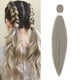 thumbnail image 1 of Pelucas con flequillo para mujer, peluca ondulada suelta, cabello de color degradado, preestirado, filamento de ganchillo, pieza de extensión de 26 pulgadas, 1 of 5
