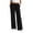 Black, variant on FEIIBMOYRIA Women Sweat Pants Soft Relaxed Fit Elastic Waist Flowy Wide Leg Pants Adjustable Drawstring High Waist Casual Basic Street Daily Loungewear Solid Color Trousers