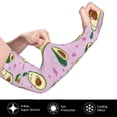 thumbnail image 3 of Fotbe Different Avocados UV Sun Protection Arm Sleeves - Tattoo Cover Up - Basketball Arm Sleeve UPF 50 Cooling for Men Women, 3 of 8