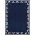 thumbnail image 1 of Couristan 16826500076076Q 7 ft. 6 in. x 7 ft. 6 in. Recife Rope Knot Power Loomed Rectangle Area Rug - Ivory & Indigo, 1 of 1