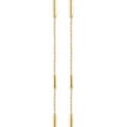 thumbnail image 2 of FB Jewels 14K Yellow Gold Pair Polished Bar Chain Earrings, 2 of 2