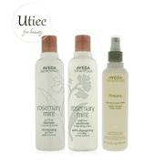 Aveda Rosemary Mint Purifying Shampoo 8.5oz & Weightless Conditioner 8.5oz set plus Firmata Firm Hold Hair Spray 8.5 Oz