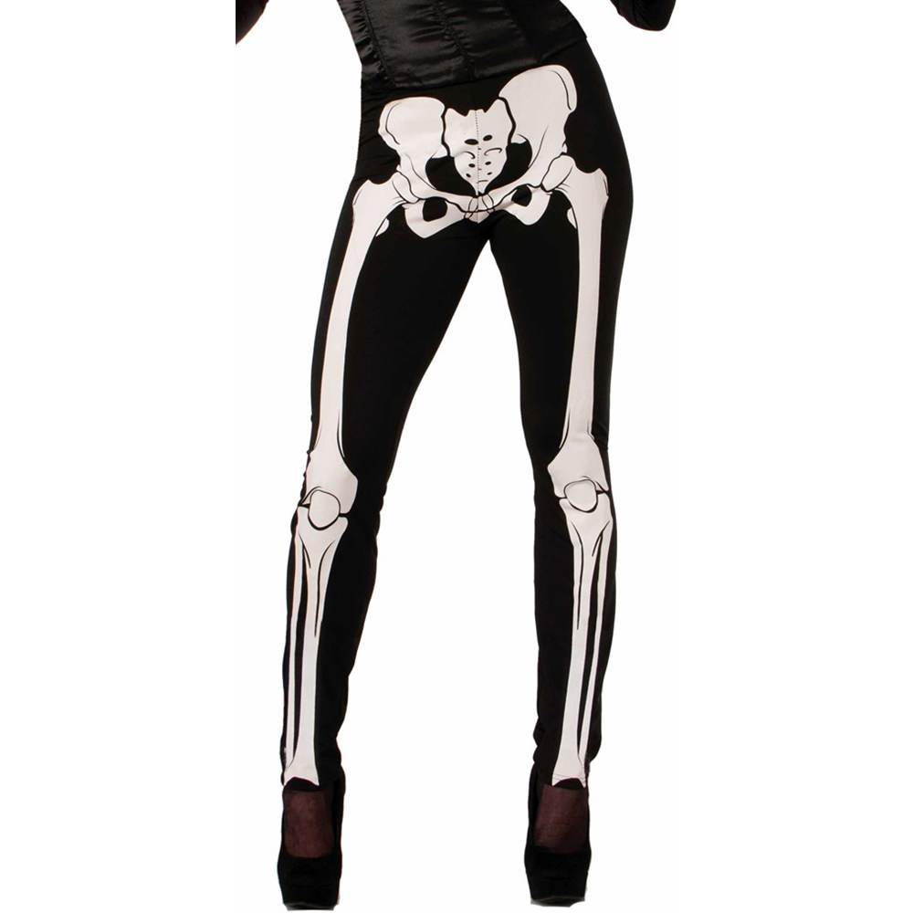 plus size skeleton leggings
