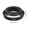 thumbnail image 2 of Uxcell 39mm Lens Hood, Standard Vented Matte Surface Hood with Cleaning Cloth for Camera Lens, Black, 2 of 6