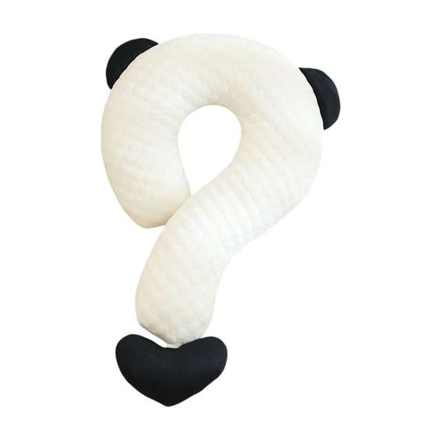 Vwrxbz Ice Silk Question Mark Pillow for Office Nap Neck Support