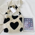 thumbnail image 2 of Bolso de mano de moda para mujer, bonitos de hombro de felpa, gran capacidad para otoño e invierno, 2 of 6