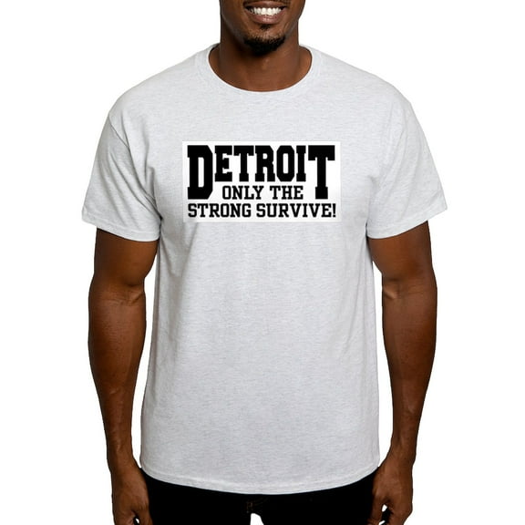 CafePress - Detroit Ash Grey T Shirt - Light T-Shirt - CP