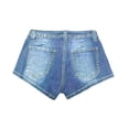 thumbnail image 4 of 2026 New Low Rise Shorts for Women High Stretchy Micro Shorts Y2K Summer Denim Shorts(Light Blue,30), 4 of 5