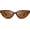 Brown, variant on Eye Sunglasses for Women, Retro Narrow Cateye Frame Trendy Sun Glasses, OP6913