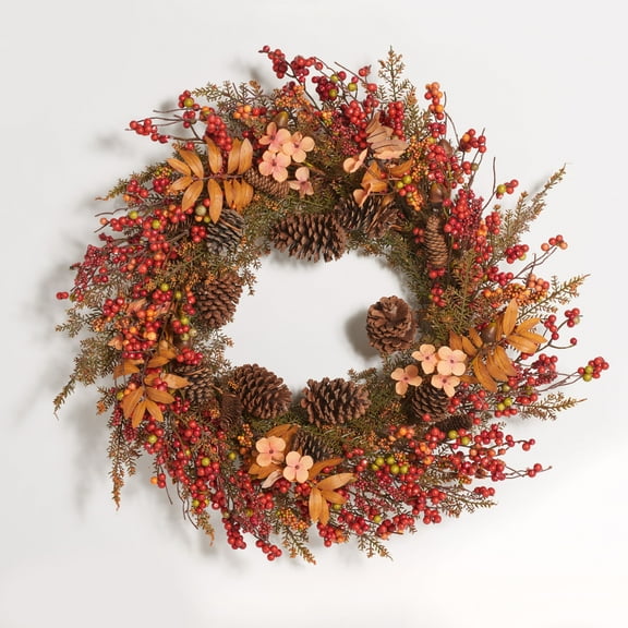 SAFAVIEH Faux 31 Inch Berry & Coreopsis Wreath, Multi