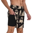 thumbnail image 2 of Yiaed French Bulldog Print Mens Swim Trunks Bathing Suit Compression Liner Beach Swim Shorts Swimwear Quick Dry Zipper Pocket No-Chafing Board Short-, 2 of 6