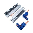 thumbnail image 3 of Flynix Drawer Slides Drawer Runners Durability 1 Pair Smooth Hardware Metal for Wardrobe Workshop NightStand Office Framed Cabinets buffering, 3 of 10
