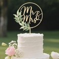 thumbnail image 1 of Decoración para tartas de boda HNGWLYN con diseño de señor y señora, diseño de madera, 1 of 7