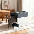 thumbnail image 4 of BotaniNest Cat Litter With Drawer PP Cat Litter With Filter And Shovel Enclosed Hygiene, 4 of 6