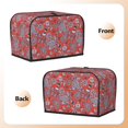 thumbnail image 7 of Toaster Covers 2 Slice, Paisley Red Waterproof Bread Machine Cover Fits for Standard 2 Slice Toasters, Home Decor Toaster Protection with Hanging Rope, 7 of 7