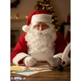 thumbnail image 5 of PMU Christmas Celebration Costume Party Santa Wig Beard Sets Mens - Props and Party Supplies for Plays, Festivals, Photo Shoots - Red and White (3/Pkg) Pkg/1, 5 of 6