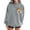 Gray, variant on Sweatshirts for Women Halloween Crew Neck Casual Print Fashion Long Sleeve Hooded Sweatshirt Pullover Tops