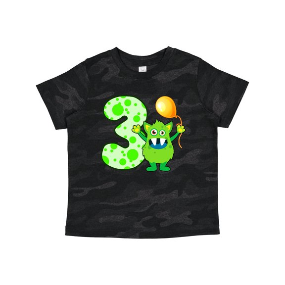 Inktastic 3rd Birthday Monster Boys or Girls Toddler T-Shirt