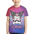 thumbnail image 5 of Sanrio Kuromi Kids T-Shirt 3d Printed Graphic T-Shirts Boys And Girls Short Sleeve Shirts For Youth Kids X-Small, 5 of 6