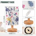 thumbnail image 3 of Bedside Desk Lamp LED Bulb Night Light USB Power Fabric Lampshade Table Lamps Cute Flamingo Flower Tree, 3 of 7