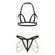 thumbnail image 1 of Señoras Moda Lencería sexy Cinta hueca Cadena de metal Traje de ropa interior sexy sexy Fridja nalpqowj41530, 1 of 9