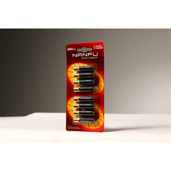 Nanfu Alkaline 1.5V AAA Batteries 8 Pack, Nanfu-AAA08 , Expire Date: 05/2032 *Buy 3 get One free*