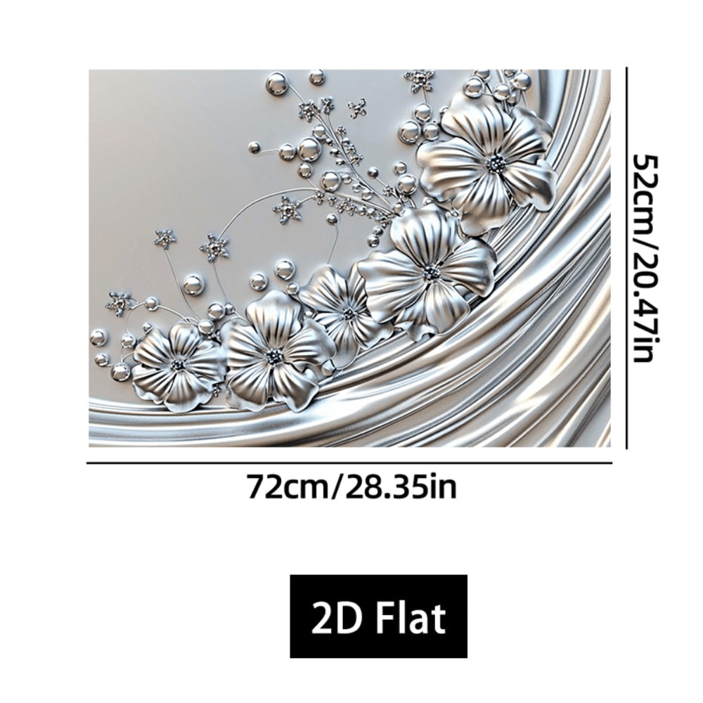 1 piece, stove panel and cooktop panel protection pad, 2D flat European floral pattern kitchen decorative countertop pad, suitable for stoves, washing machines, dryers, coffee machines, multi-functio